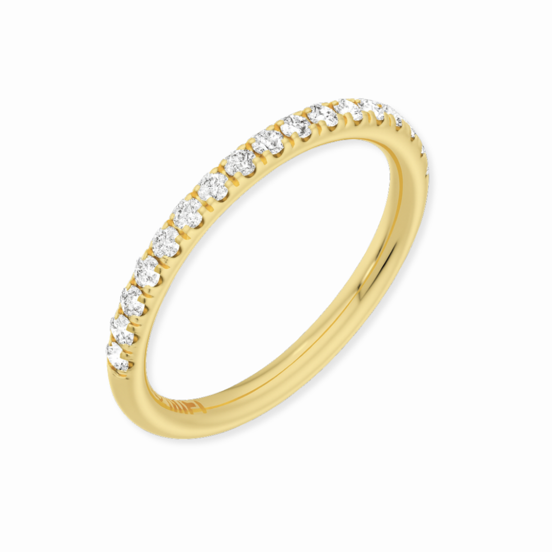 14K Split Prong Lab Grown Diamond Anniversary Band