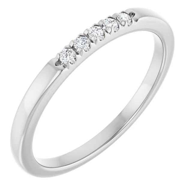 14K 1/10 CTW Natural Diamond Classic Anniversary Band