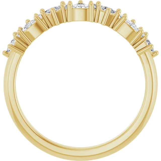 14K 1/2 CTW Natural Diamond Anniversary Band