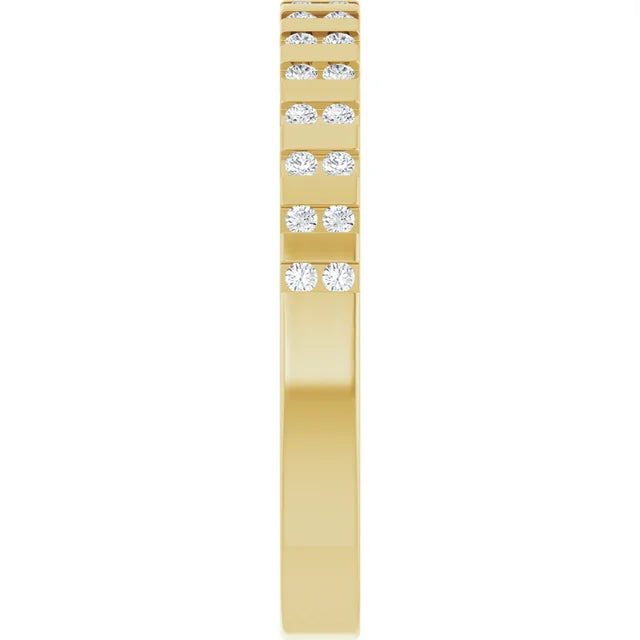 14K 1/8 CTW Natural Diamond Anniversary Band