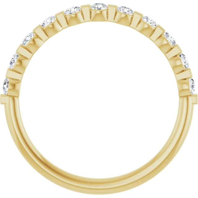 14K 1/3 CTW Natural Diamond Petite Anniversary Band