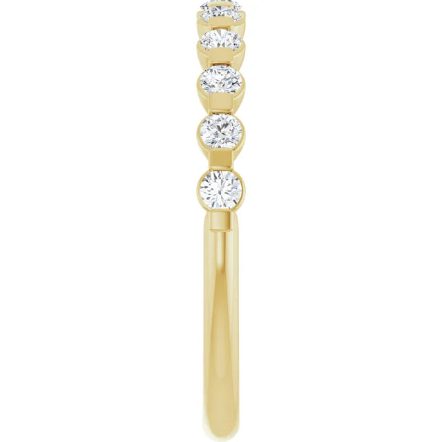 14K 1/3 CTW Natural Diamond Petite Anniversary Band