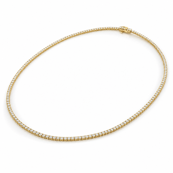 14K Classic Diamond Line Necklace