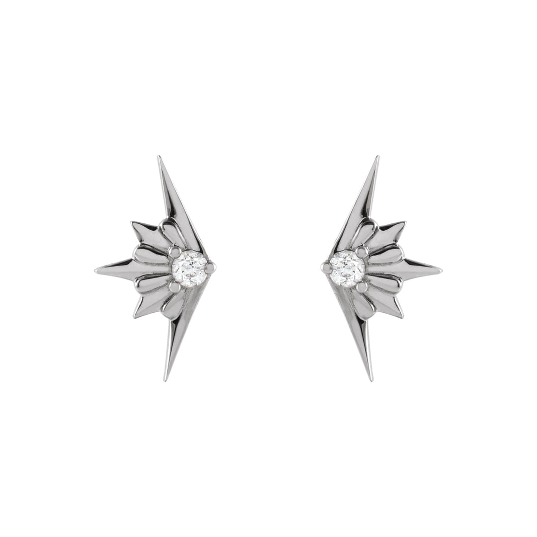 14K Diamond Starburst Stud-Embark Fine Jewelry