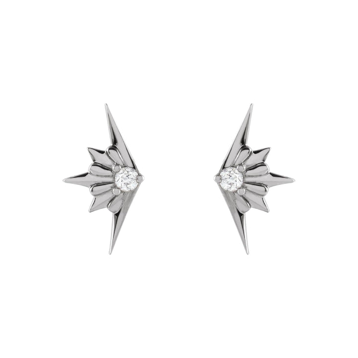 14K Diamond Starburst Stud-Embark Fine Jewelry