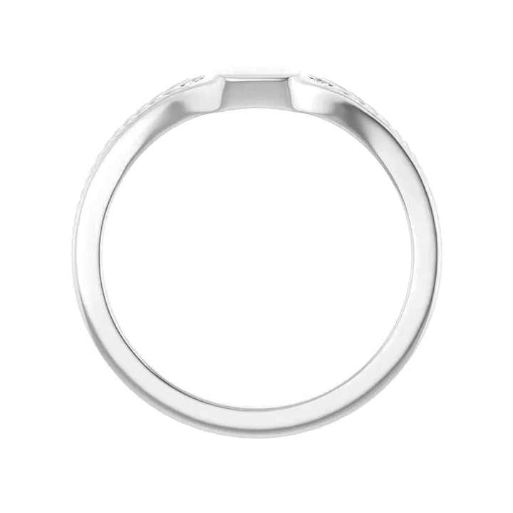14K .03 CTW Engravable Diamond Signet Ring