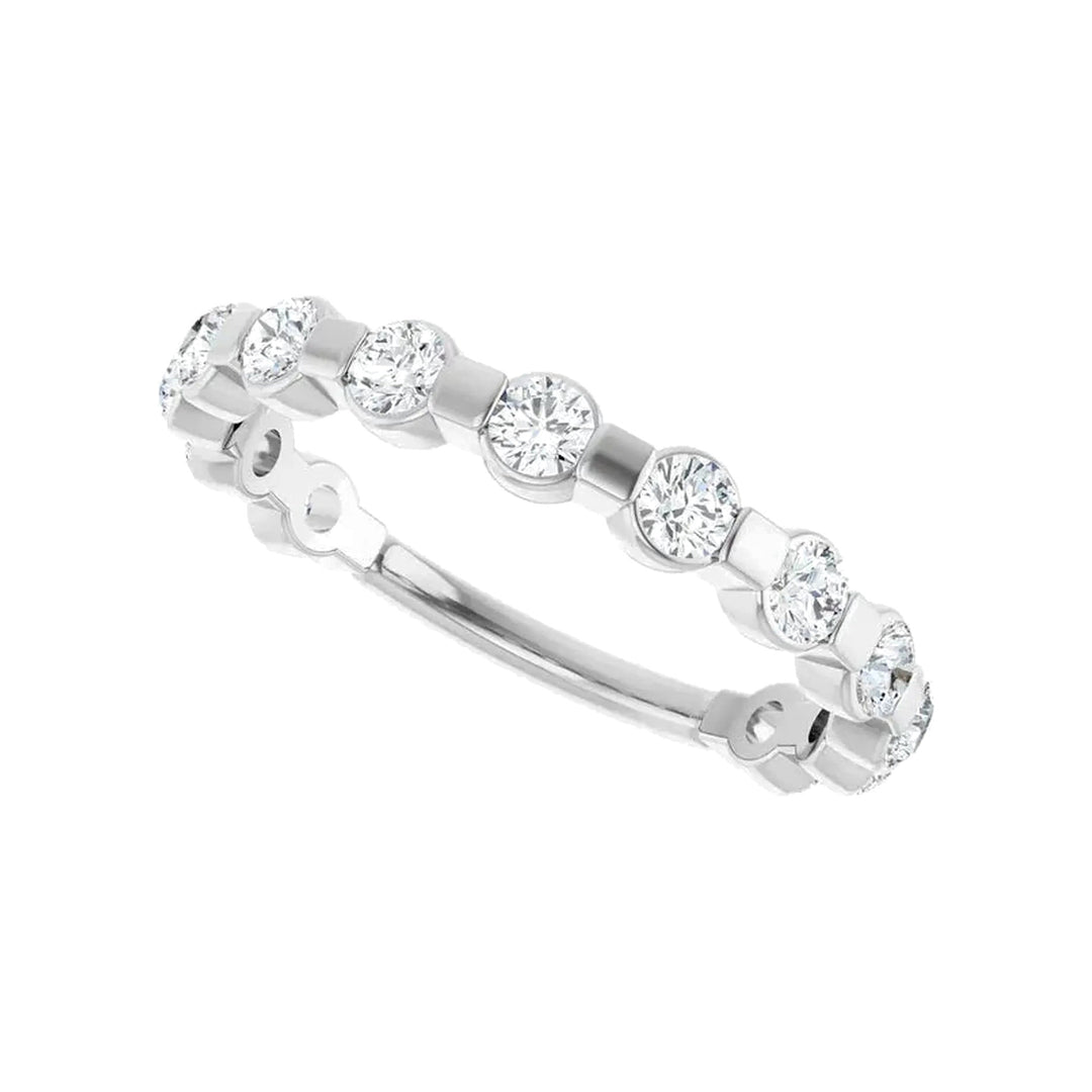 14K 1/2 CTW Diamond Bar-Set Anniversary Band-Embark Fine Jewelry