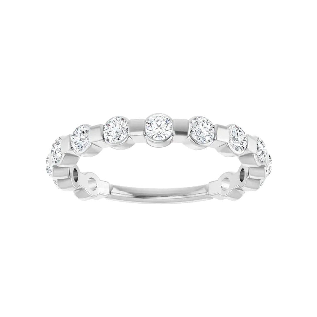14K 1/2 CTW Diamond Bar-Set Anniversary Band-Embark Fine Jewelry