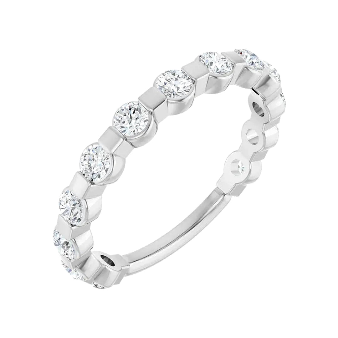 14K 1/2 CTW Diamond Bar-Set Anniversary Band-Embark Fine Jewelry