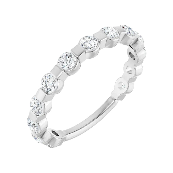 14K 1/2 CTW Diamond Bar-Set Anniversary Band-Embark Fine Jewelry
