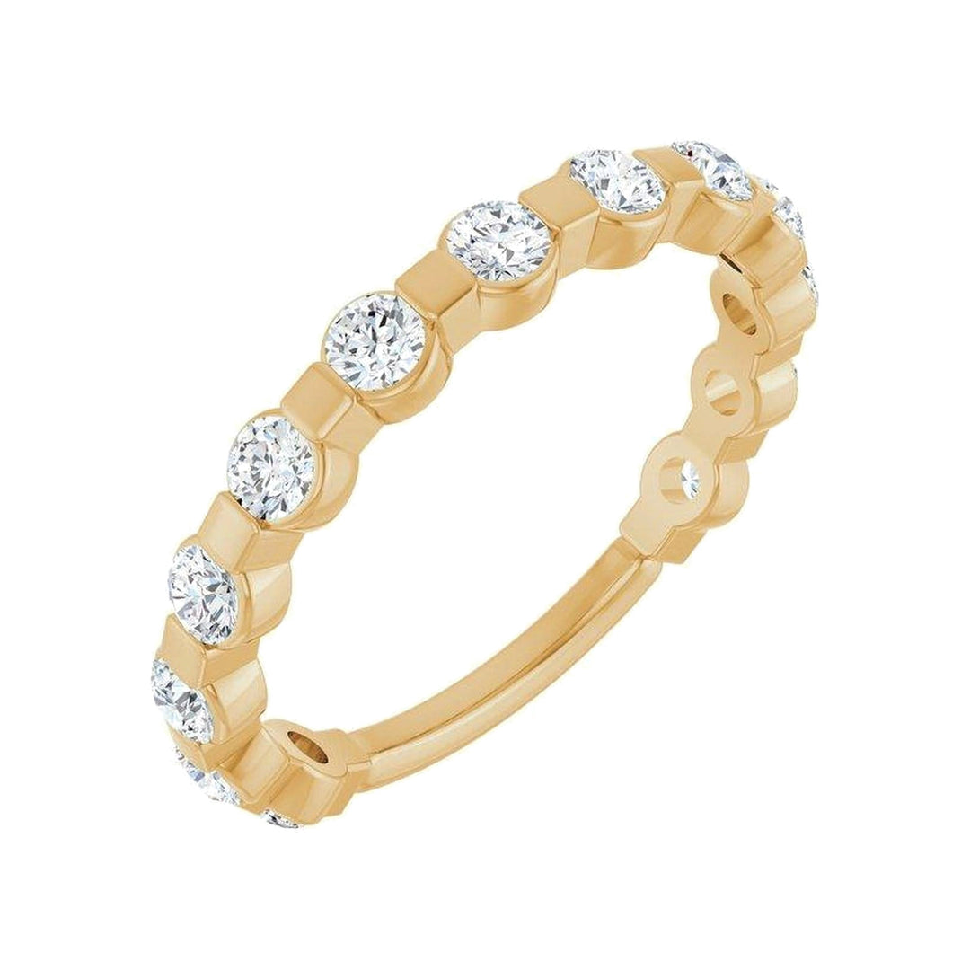 14K 1/2 CTW Diamond Bar-Set Anniversary Band-Embark Fine Jewelry