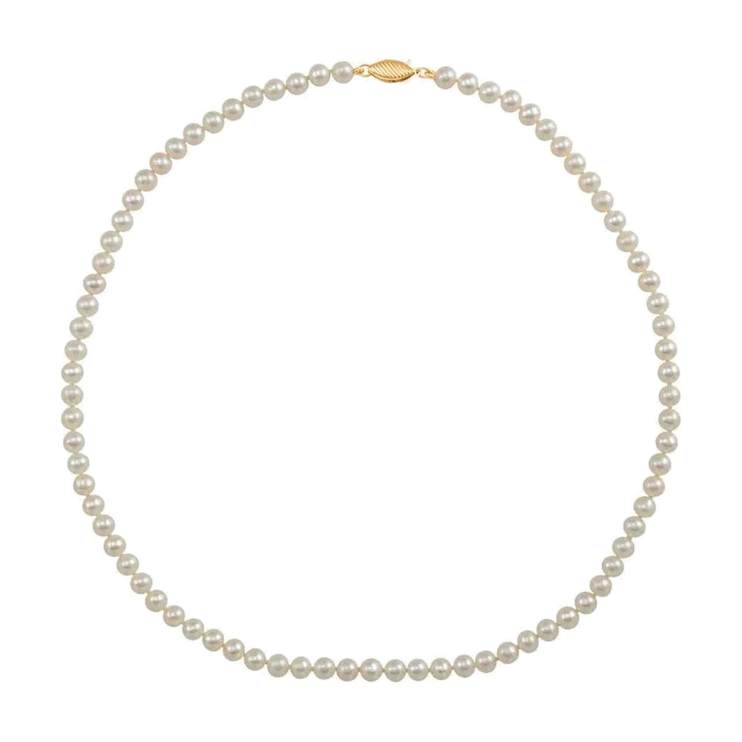 14K 4.5-5mm Cultured White Freshwater Pearl Necklace-Embark Fine Jewelry