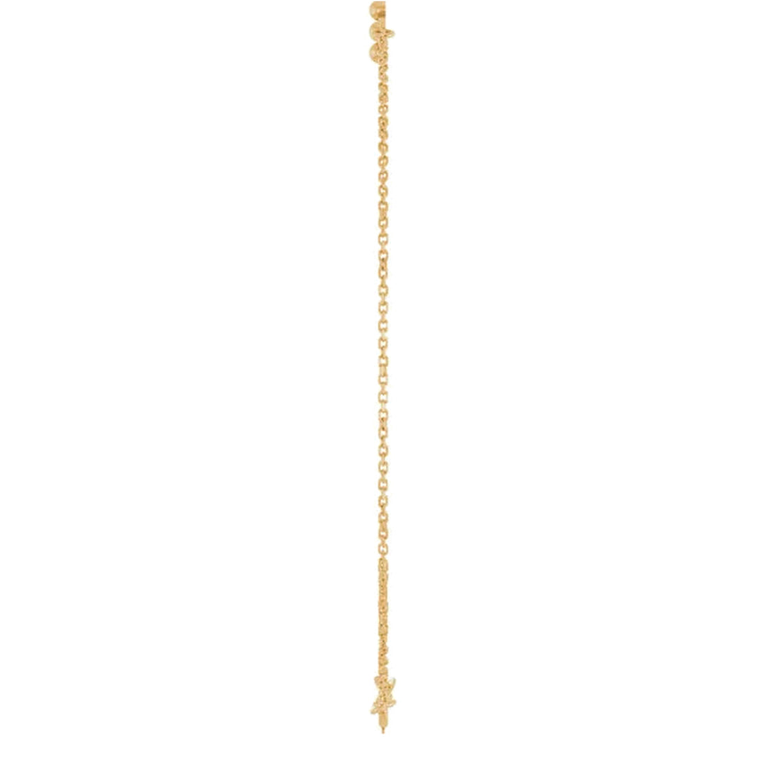 14K Beaded Cross Bracelet-Embark Fine Jewelry