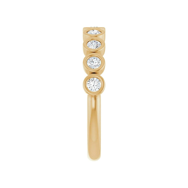 14K Diamond Bezel Anniversary Band-Embark Fine Jewelry