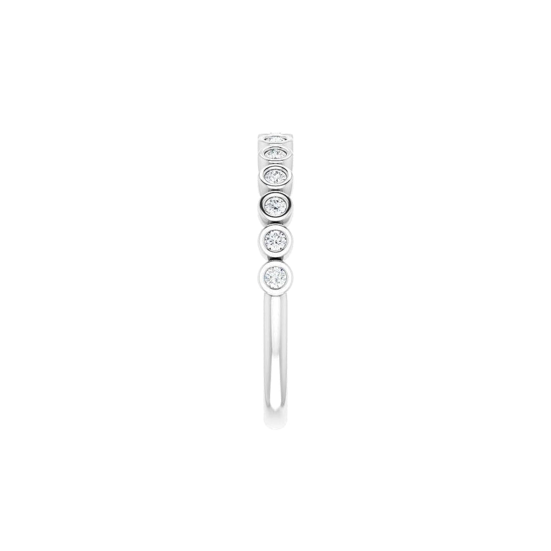 14K Diamond Bezel Anniversary Band-Embark Fine Jewelry