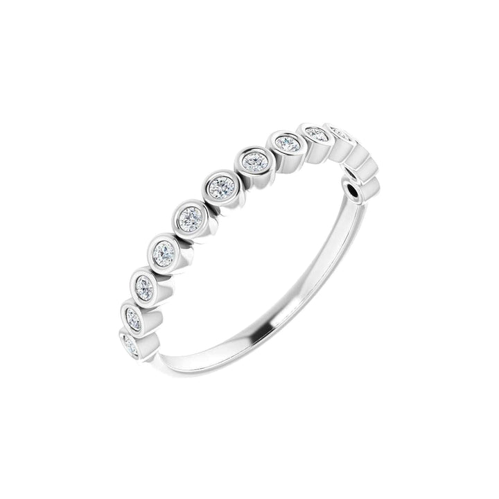14K Diamond Bezel Anniversary Band-Embark Fine Jewelry