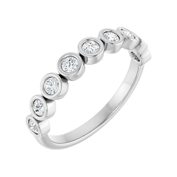 14K Diamond Bezel Anniversary Band-Embark Fine Jewelry