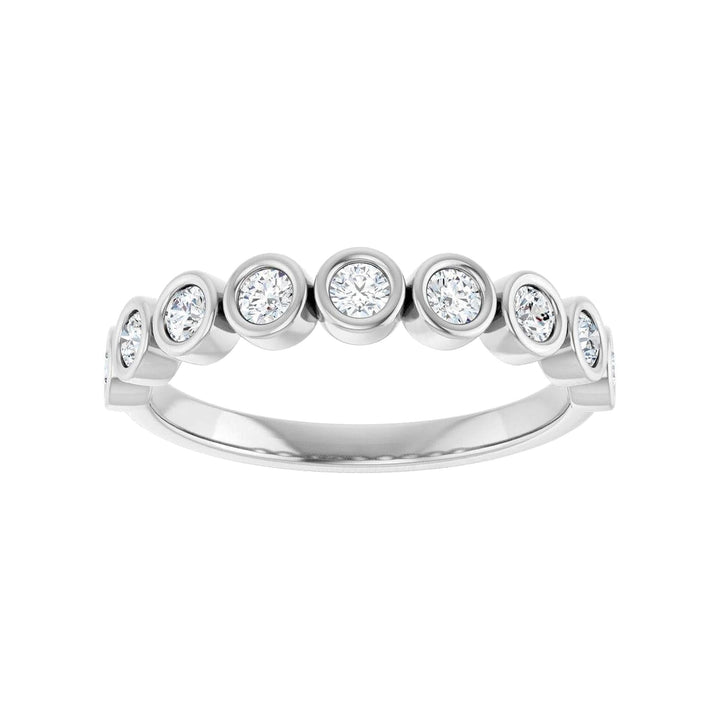 14K Diamond Bezel Anniversary Band-Embark Fine Jewelry