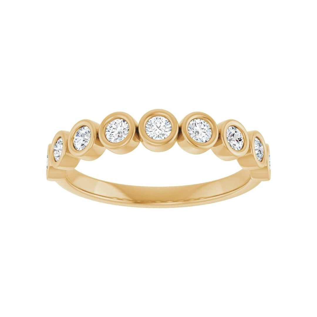 14K Diamond Bezel Anniversary Band-Embark Fine Jewelry