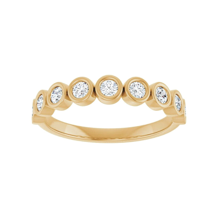 14K Diamond Bezel Anniversary Band-Embark Fine Jewelry