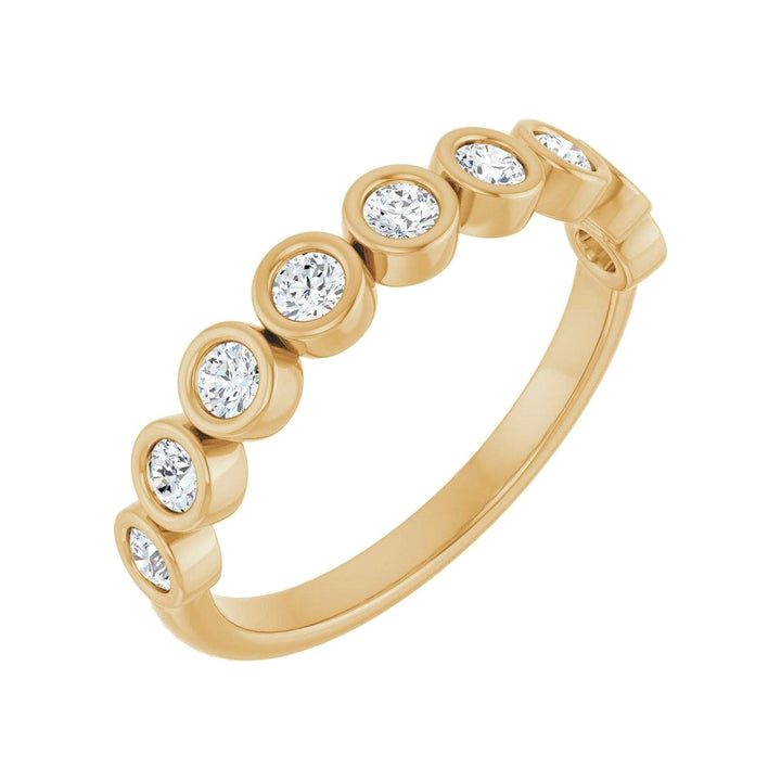14K Diamond Bezel Anniversary Band-Embark Fine Jewelry