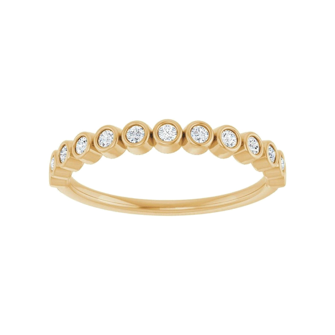 14K Diamond Bezel Anniversary Band-Embark Fine Jewelry