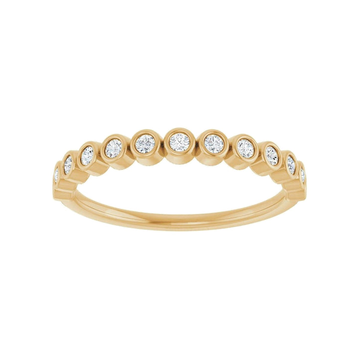 14K Diamond Bezel Anniversary Band-Embark Fine Jewelry