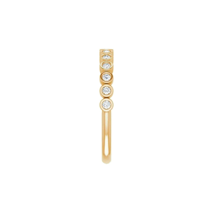 14K Diamond Bezel Anniversary Band-Embark Fine Jewelry