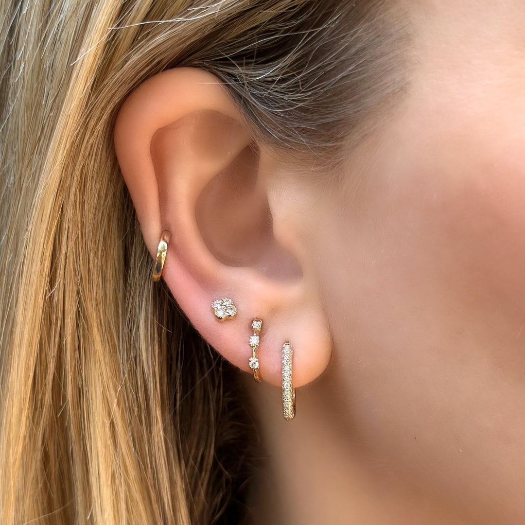 14K Diamond Clover Studs-Embark Fine Jewelry