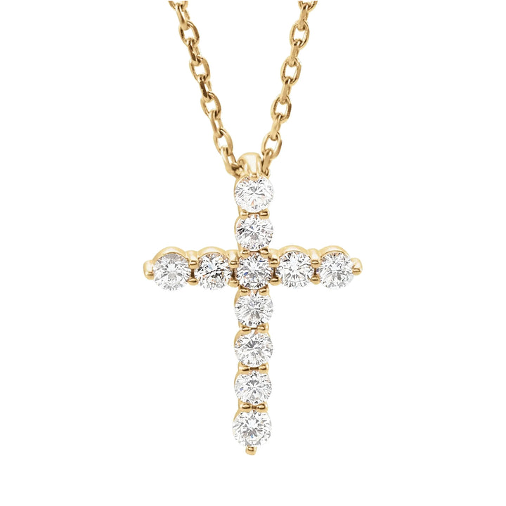 14K Diamond Cross Necklace-Embark Fine Jewelry
