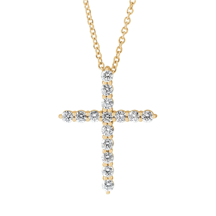 14K Diamond Cross Necklace-Embark Fine Jewelry