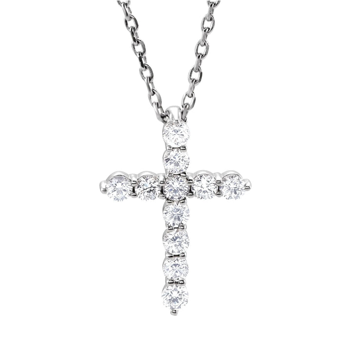 14K Diamond Cross Necklace-Embark Fine Jewelry