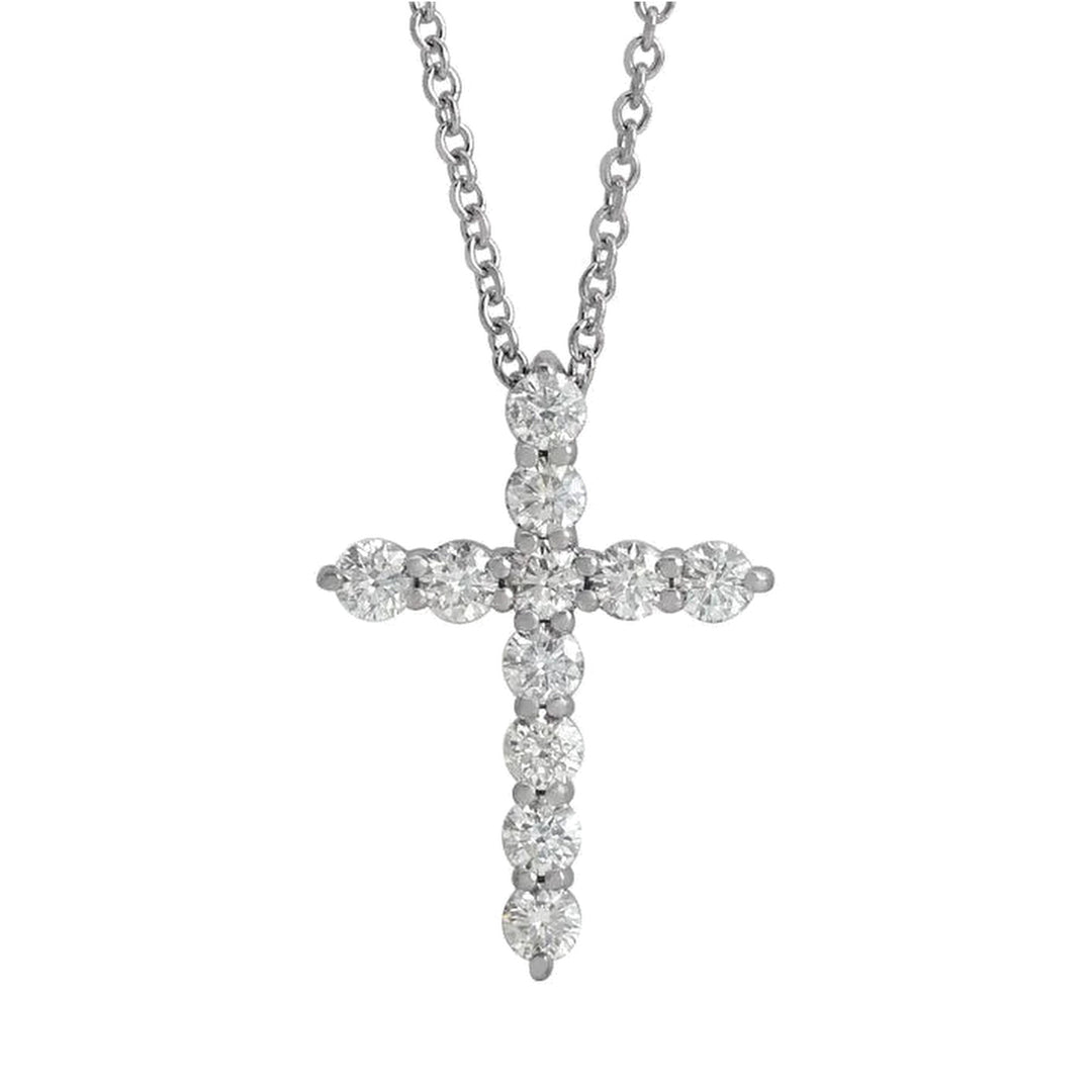 14K Diamond Cross Necklace-Embark Fine Jewelry