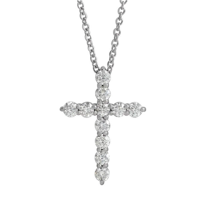 14K Diamond Cross Necklace-Embark Fine Jewelry