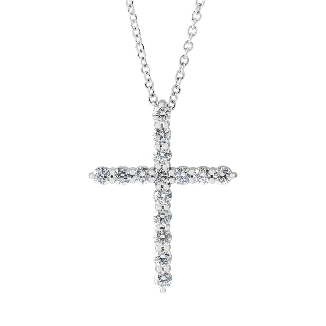 14K Diamond Cross Necklace-Embark Fine Jewelry