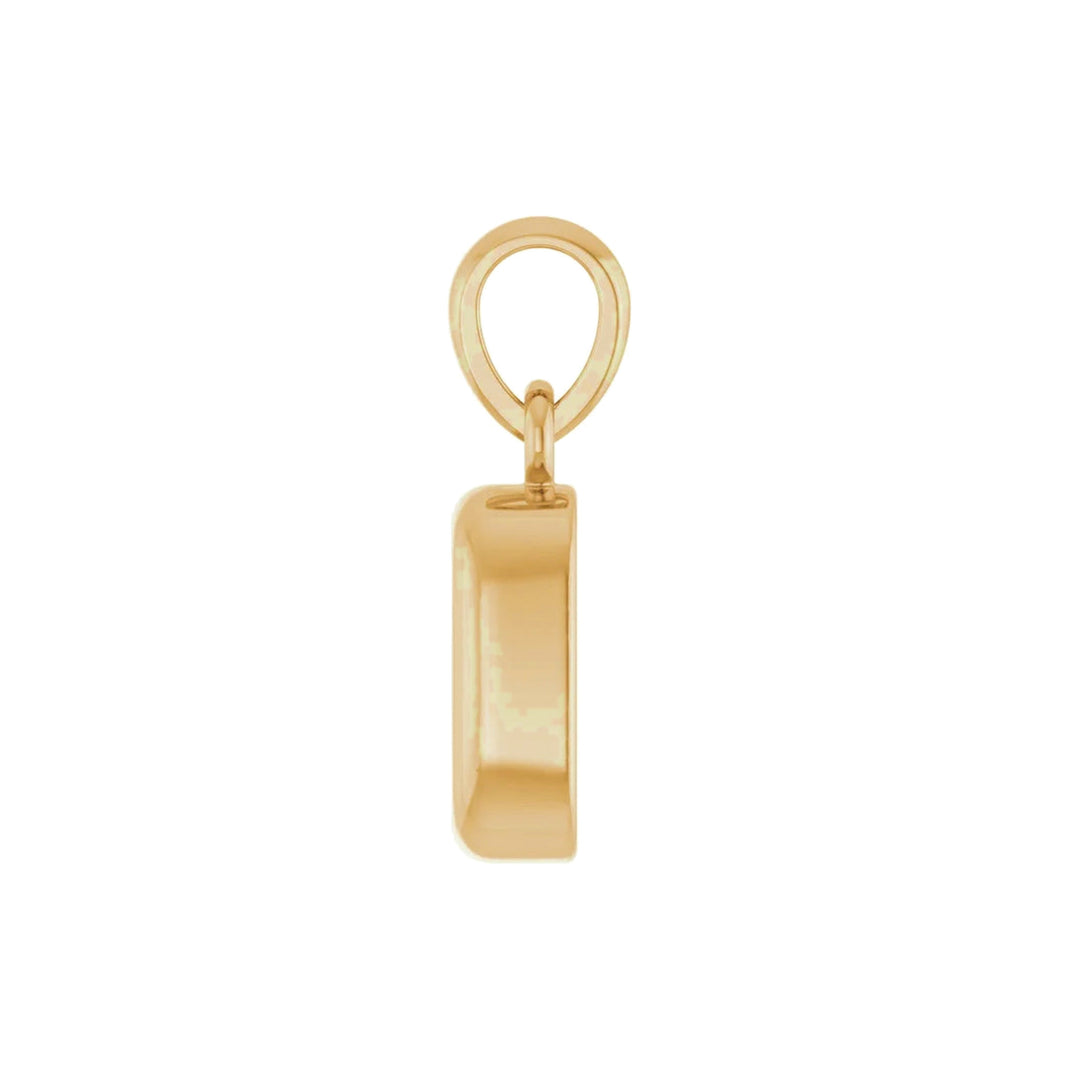 14K Emerald-Cut Diamond Mini Pendant Alternate View-Embark Fine Jewelry