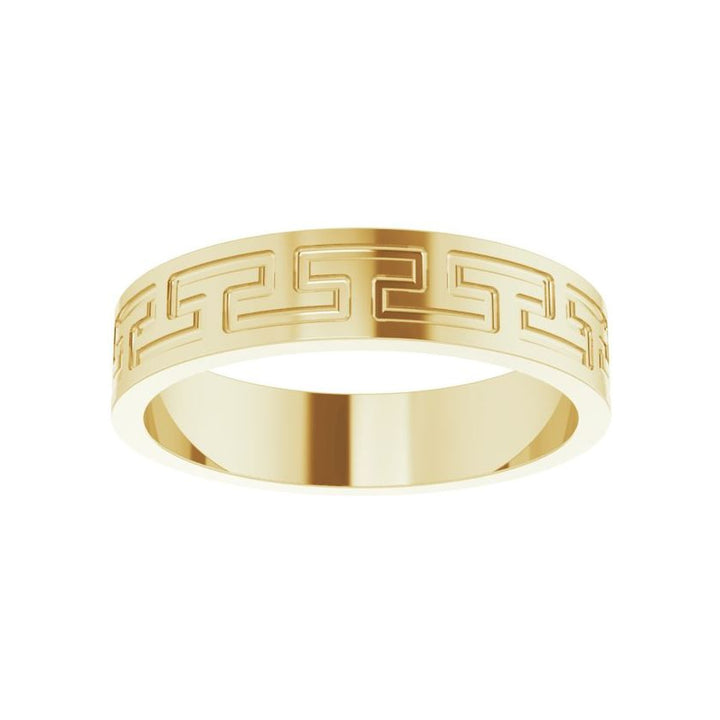 14K Greek Key Flat Band-Embark Fine Jewelry