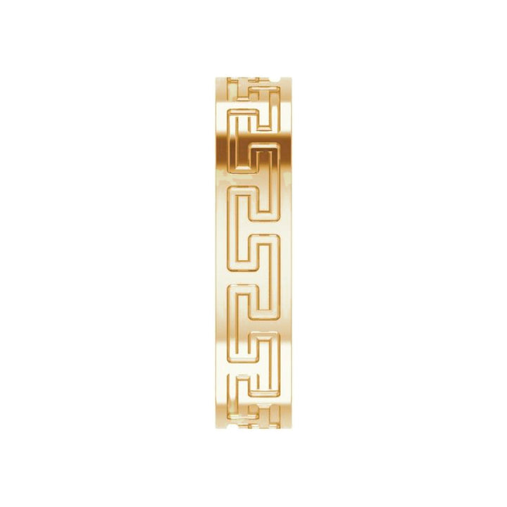 14K Greek Key Flat Band-Embark Fine Jewelry