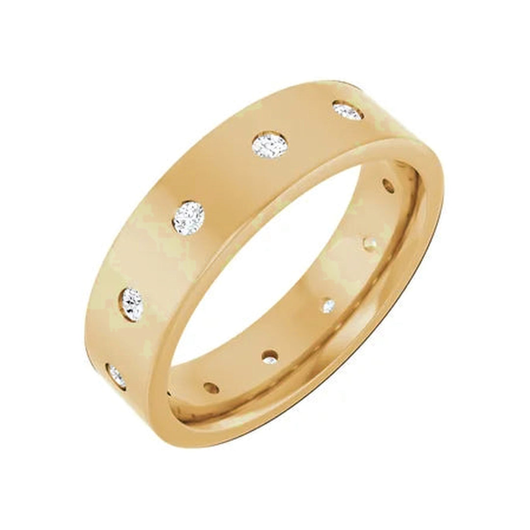 14K Gypsy-Set Diamond Band-Embark Fine Jewelry