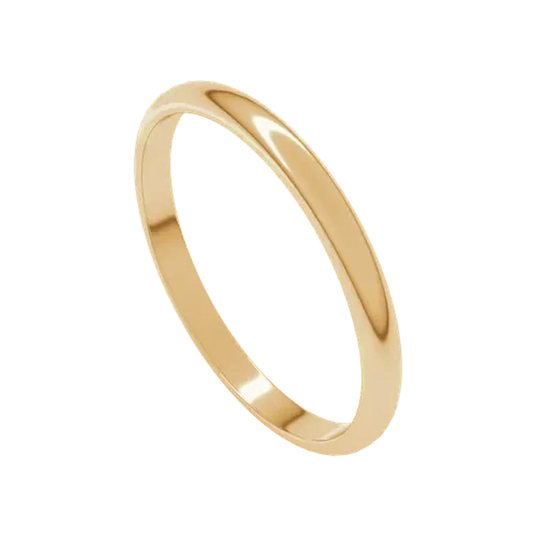 14K Half Round Lightweight Band 14KY / 2mm-Embark Fine Jewelry