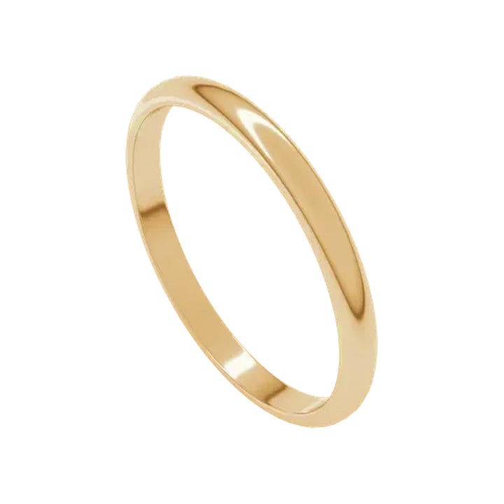 14K Half Round Lightweight Band 14KY / 2mm-Embark Fine Jewelry