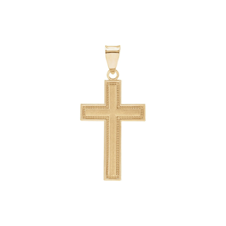 14K Milgrain Cross Pendant-Embark Fine Jewelry
