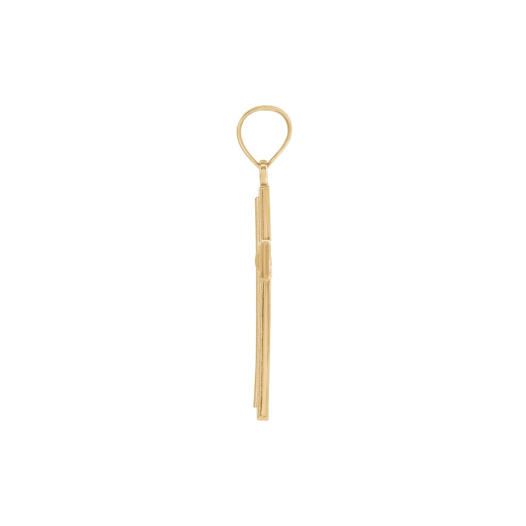 14K Milgrain Cross Pendant-Embark Fine Jewelry