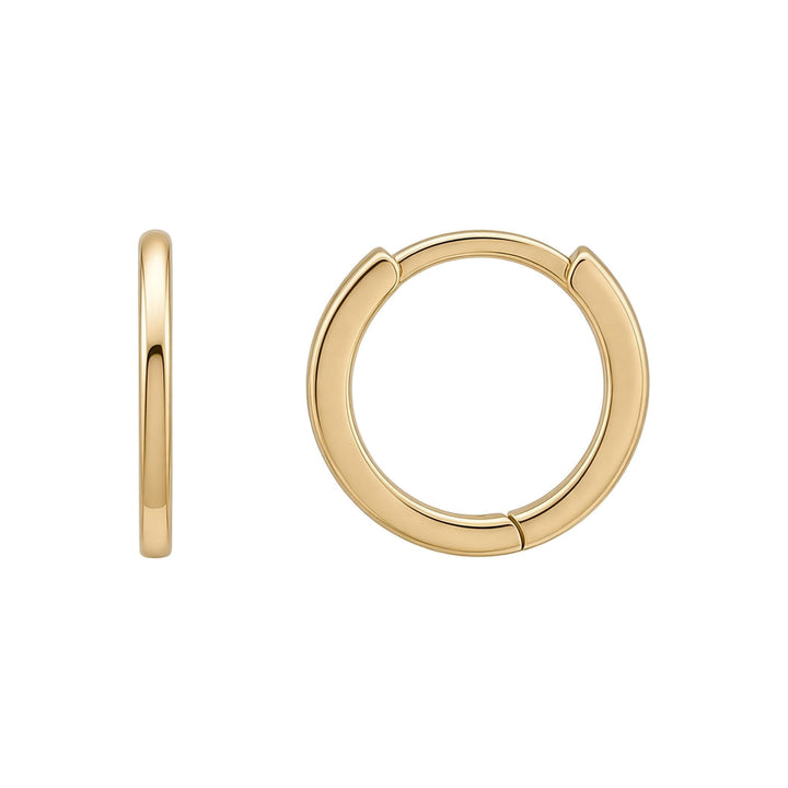 14K Mini Round Huggie