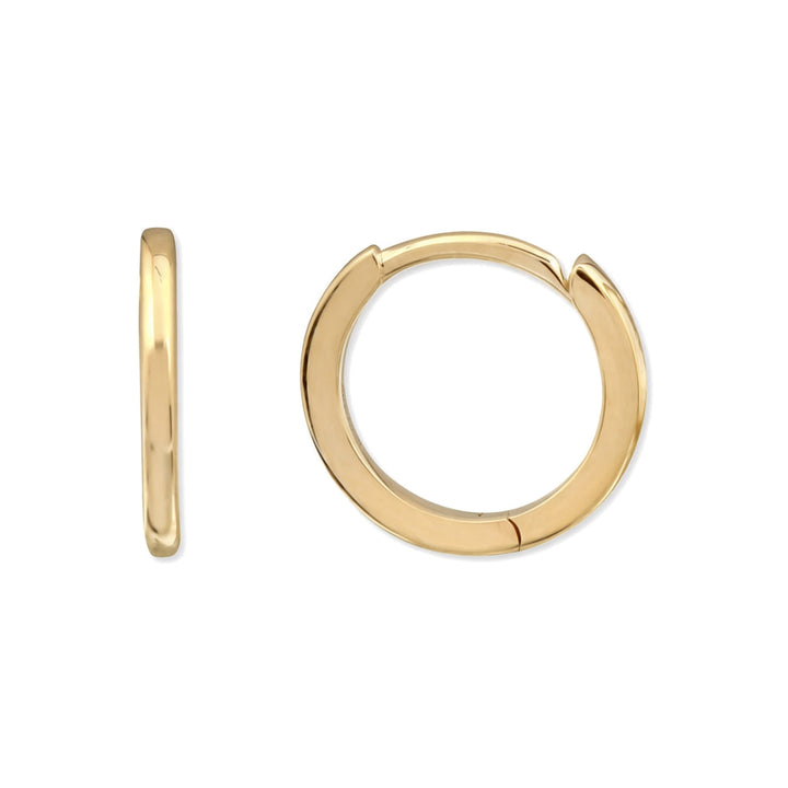 14K Mini Round Huggie