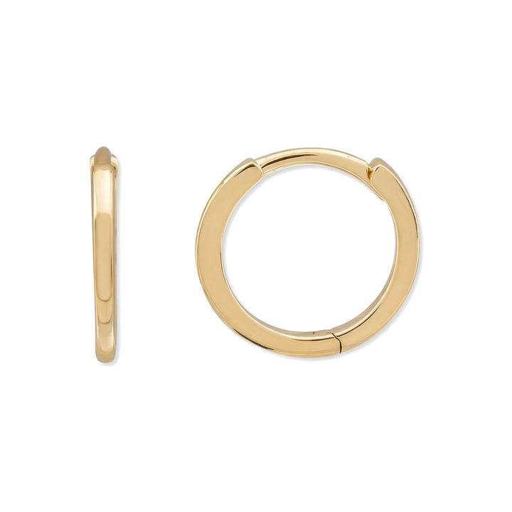 14K Mini Round Huggie
