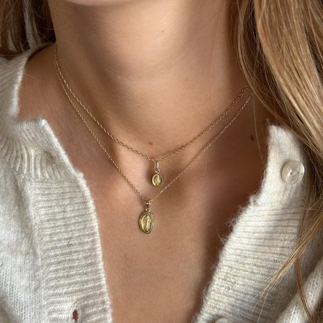 14K Oval Miraculous Medal-Embark Fine Jewelry