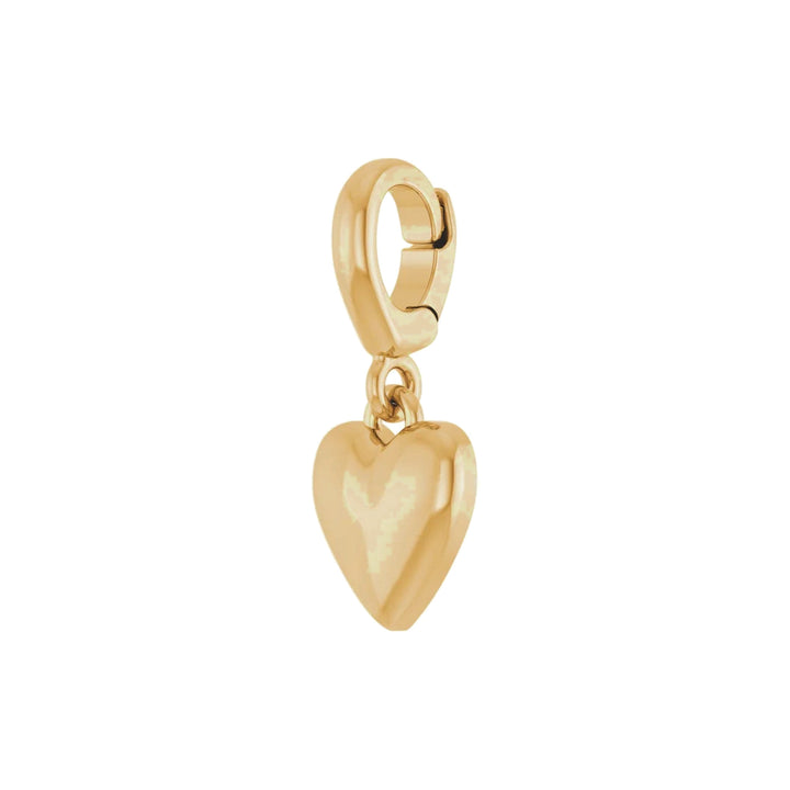14KY Puffed Heart Charm Alternate View-Embark Fine Jewelry