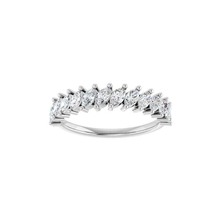 14K Slanted Marquise Diamond Anniversary Band-Embark Fine Jewelry