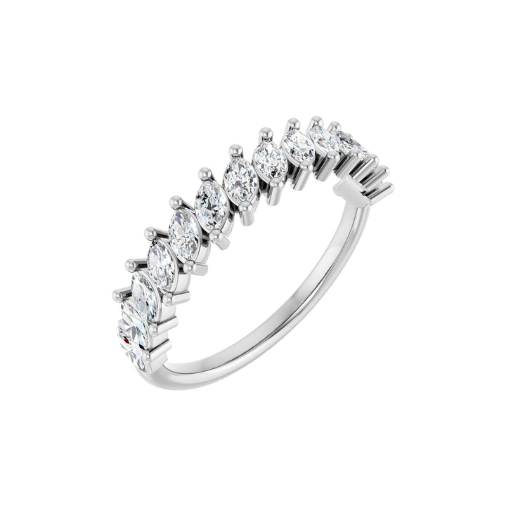 14K Slanted Marquise Diamond Anniversary Band-Embark Fine Jewelry